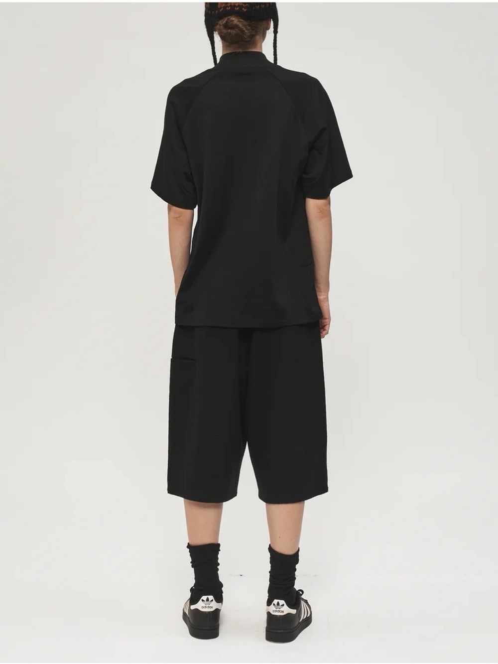 Black Women's Bermuda Shorts - Relaxed Fit